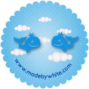 Blue Whale Studs by Made by White