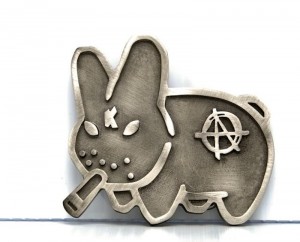 Labbit Belt Buckle by Frank Kozik