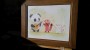 Panda Tunes Cat by Heather Gross with Frame