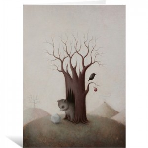 Bewildered Bear by Paul Barnes Greeting Card