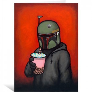 Boba by Luke Chueh Greeting Card