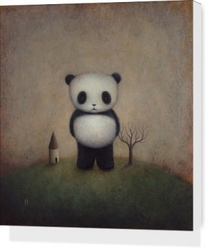 Giant Panda by Paul Barnes Canvas