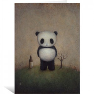 Giant Panda by Paul Barnes Greeting Card