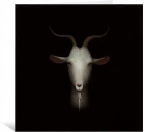 Goat by Paul Barnes Greeting Card