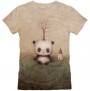 Rise Of The Giant Panda by Paul Barnes Women's T-Shirt Back