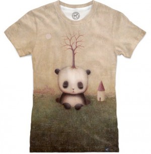 Rise Of The Giant Panda by Paul Barnes Women's T-Shirt Front