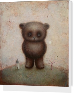 Big Bear by Paul Barnes Stretched Canvas Print