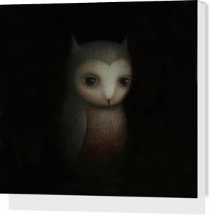 Night Owl by Paul Barnes Stretched Canvas Print
