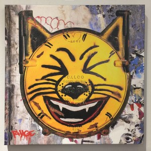 LA River Cat (Yellow) Canvas Print by Randy Hage