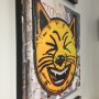 LA River Cat (Yellow) Canvas Print by Randy Hage Side