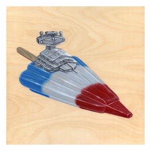 Rocket Popsicle Print by Roland Tamayo