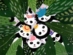 Panda's Hat Party by Liten Kanin
