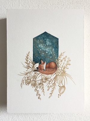 Asleep with the Stars - Fox by Emiko Woods