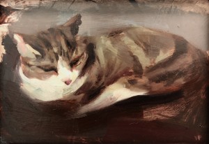 Clu Sleeping by Valerie Pobjoy