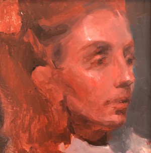 Mather (Red and Black Study) by Valerie Pobjoy
