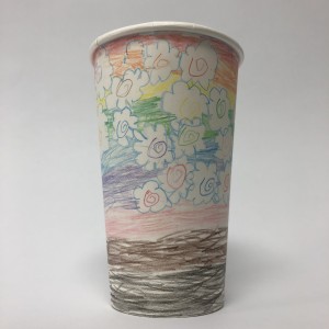 Paper Cup Art by Lillian Fischbeck 1
