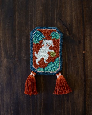 Dog Mini Tapestry by Po Yan Leung