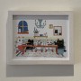 Stay Home Dinner Time by Shanghee Shin Print with Frame