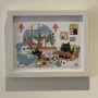 Stay Home Family Moments by Shanghee Shin Print with Frame